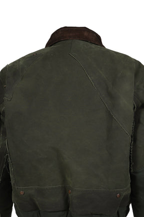 BOMBER PATCHWORK JACKET / GRN 