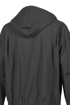 CHECK LAYERD SHIRT / BLK