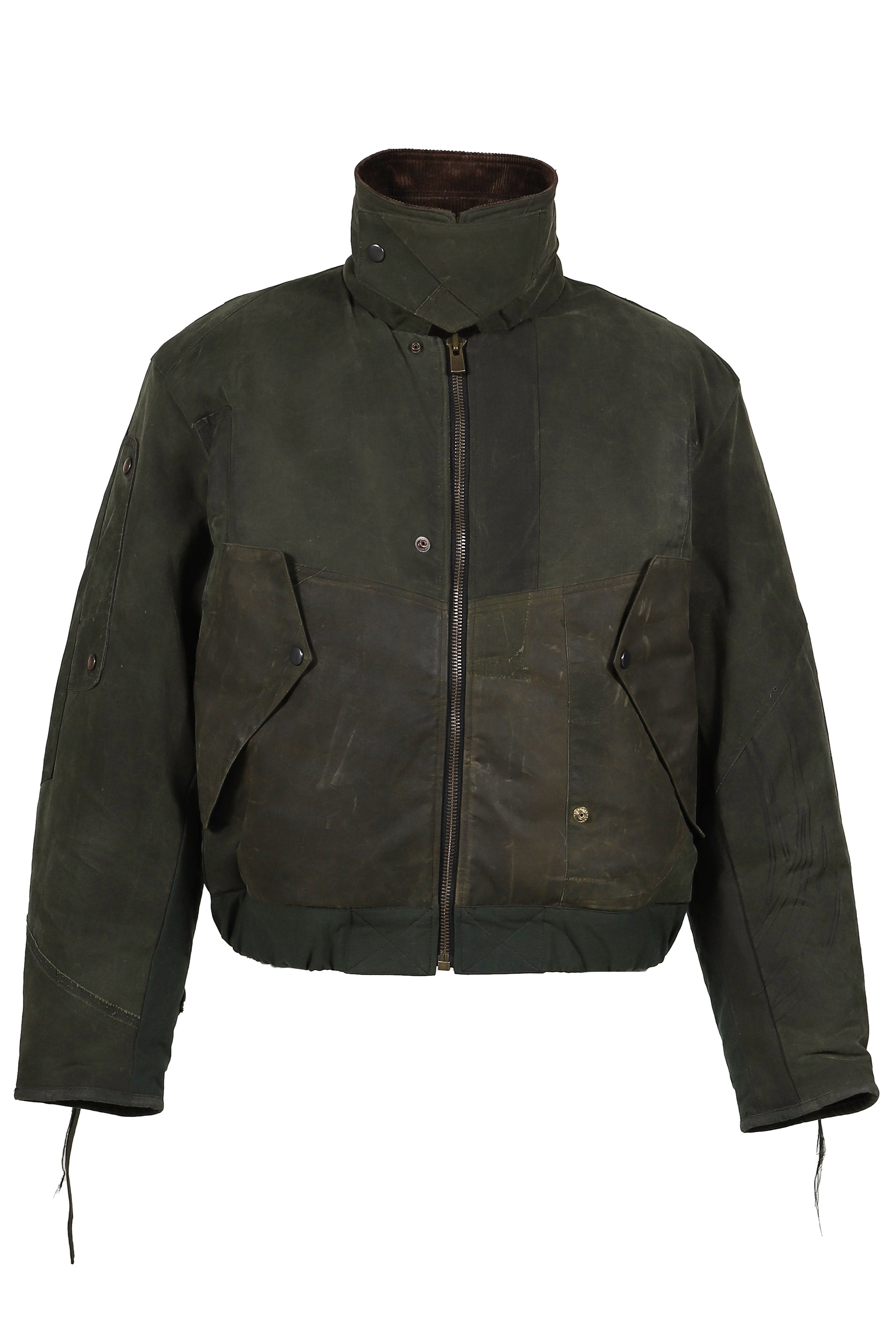 BOMBER PATCHWORK JACKET / GRN 