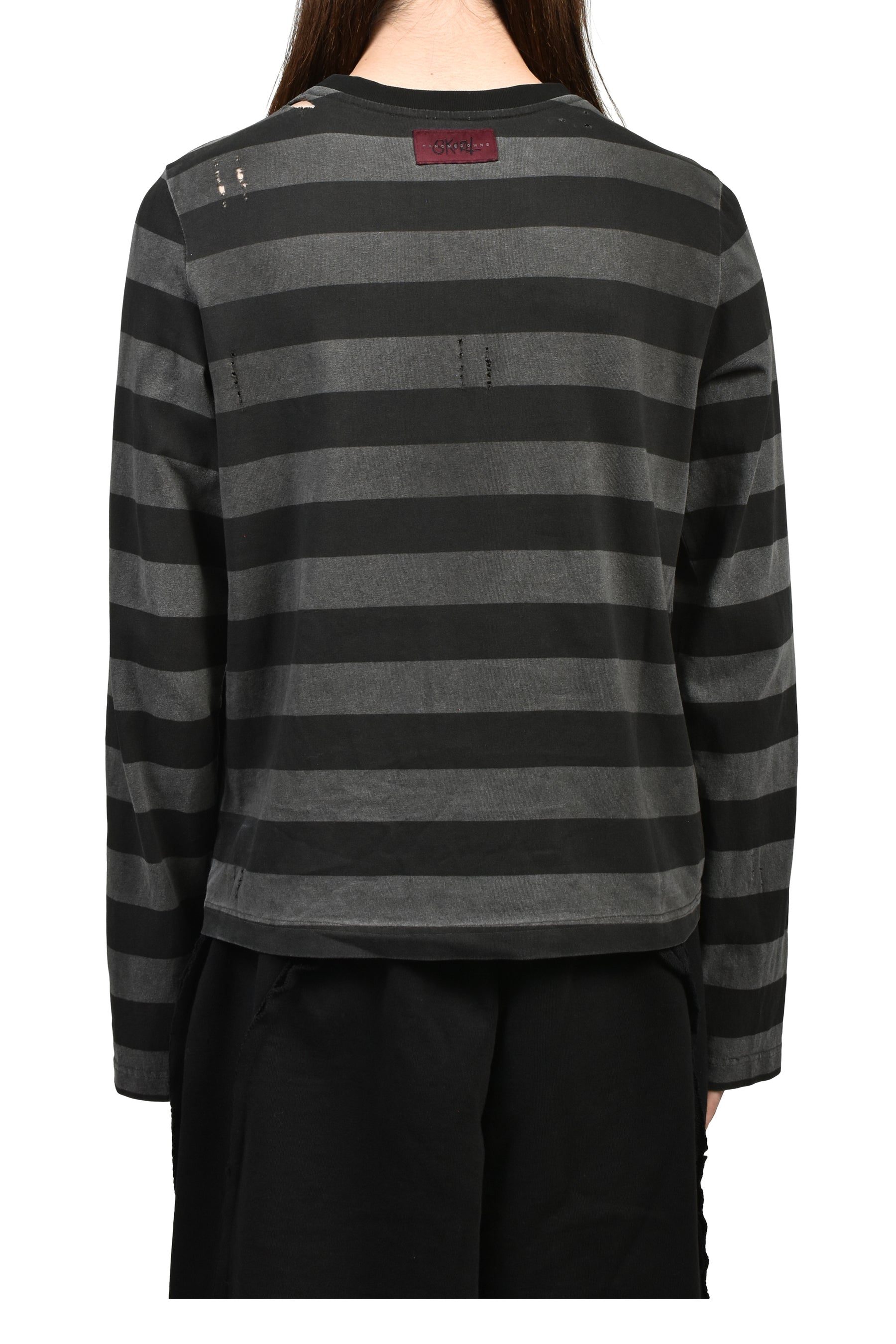 SKOOT STIPE LONG SLEEVE / BLK