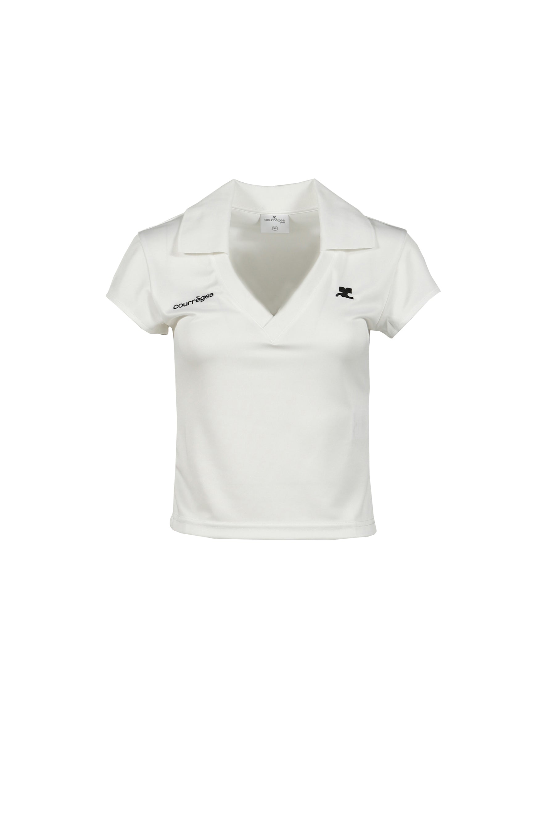 SPORTS CROPPED POLO / HERITAGE WHT HERITAGE W