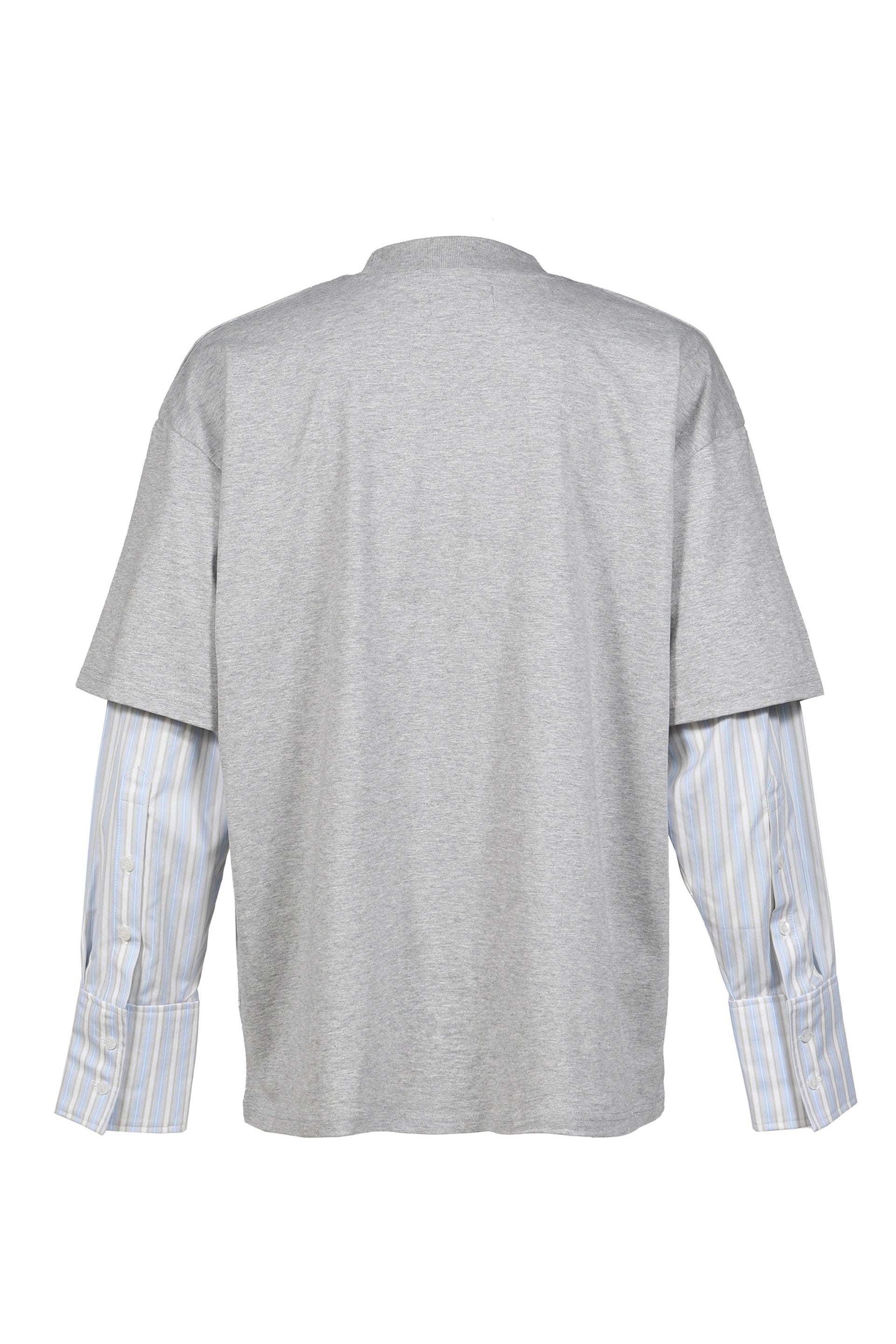SCULPTED COTTON T-SHIRT SHIRT / SAVOY GRIS