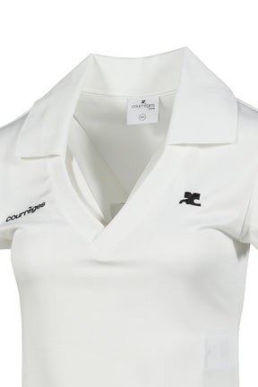 SPORTS CROPPED POLO / HERITAGE WHT HERITAGE W