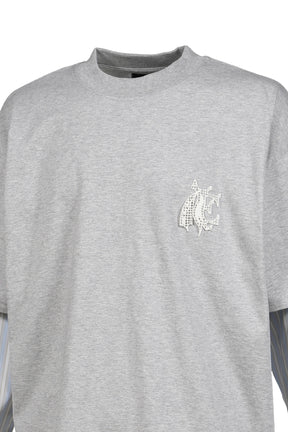 SCULPTED COTTON T-SHIRT SHIRT / SAVOY GRIS