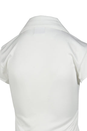 SPORTS CROPPED POLO / HERITAGE WHT HERITAGE W