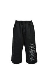 DUSTSHADOW CROPPED DENIM / WASHED BLK