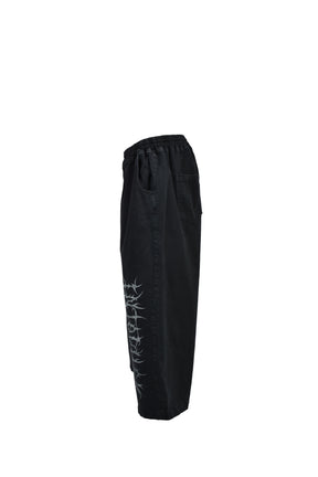DUSTSHADOW CROPPED DENIM / WASHED BLK