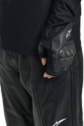 KNUCKLE LS TEE / BLACK 