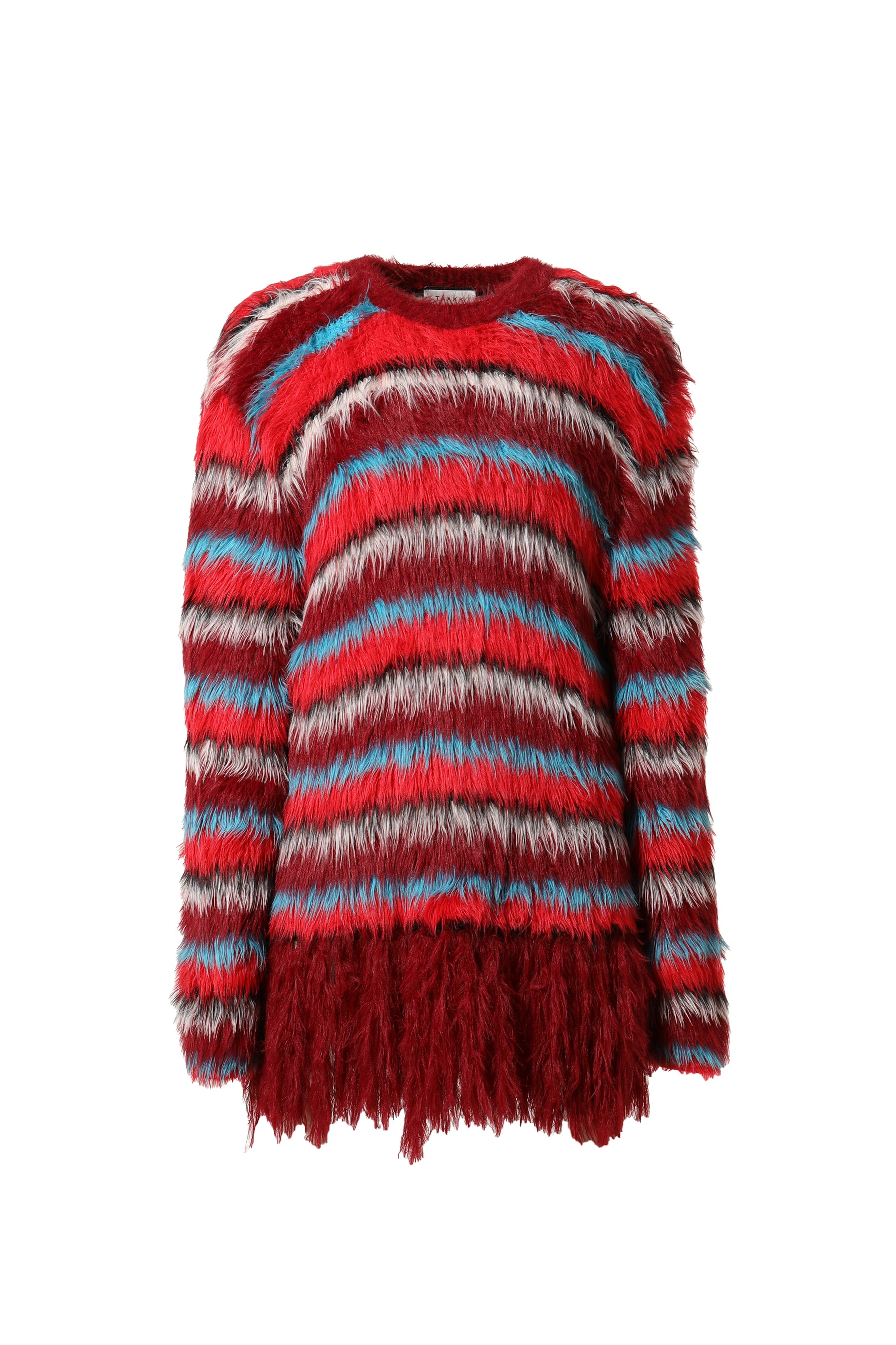 TAAKK ターク FW23 FUR KNIT PULLOVER / RED -NUBIAN