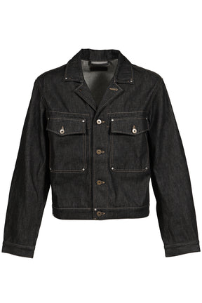 TRUCKER JACKET WITH STUDS / SLATE