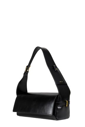 SUEDE BELTING DUFFLE BAG / BLK