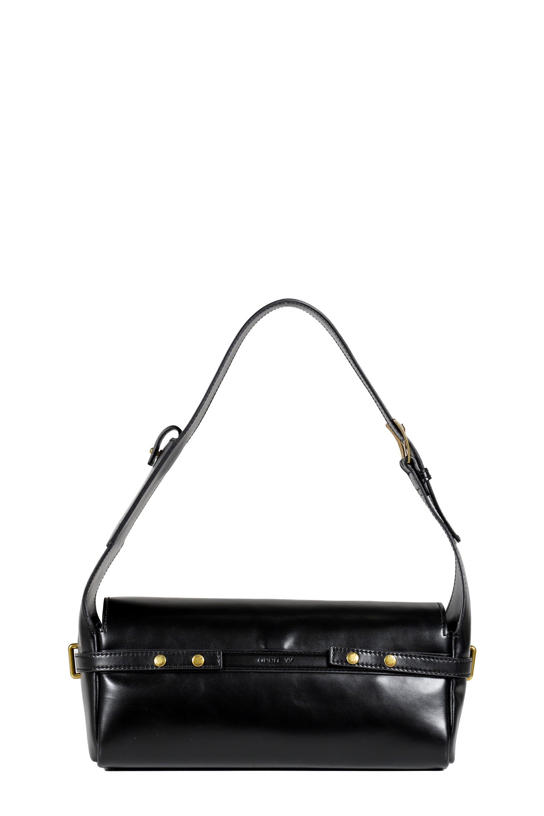 SUEDE BELTING DUFFLE BAG / BLK