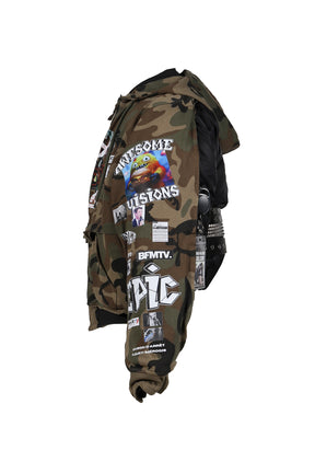 TESTO MAX BELTS CAMO - BOMBER JACKET / CAMO