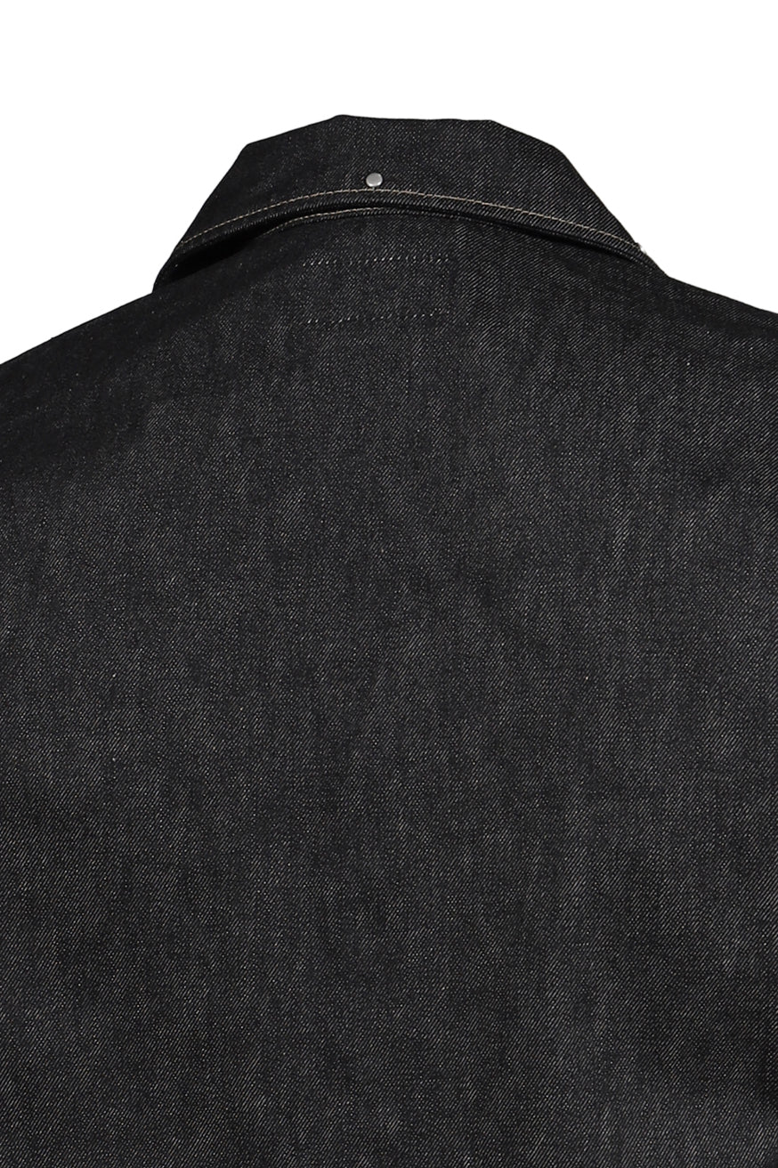 TRUCKER JACKET WITH STUDS / SLATE