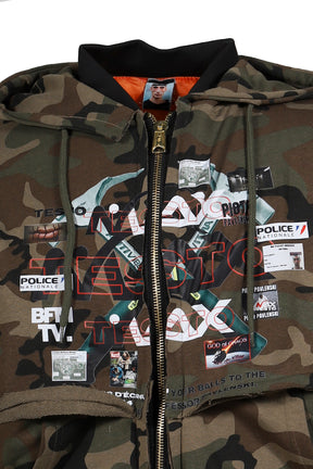 TESTO MAX BELTS CAMO - BOMBER JACKET / CAMO