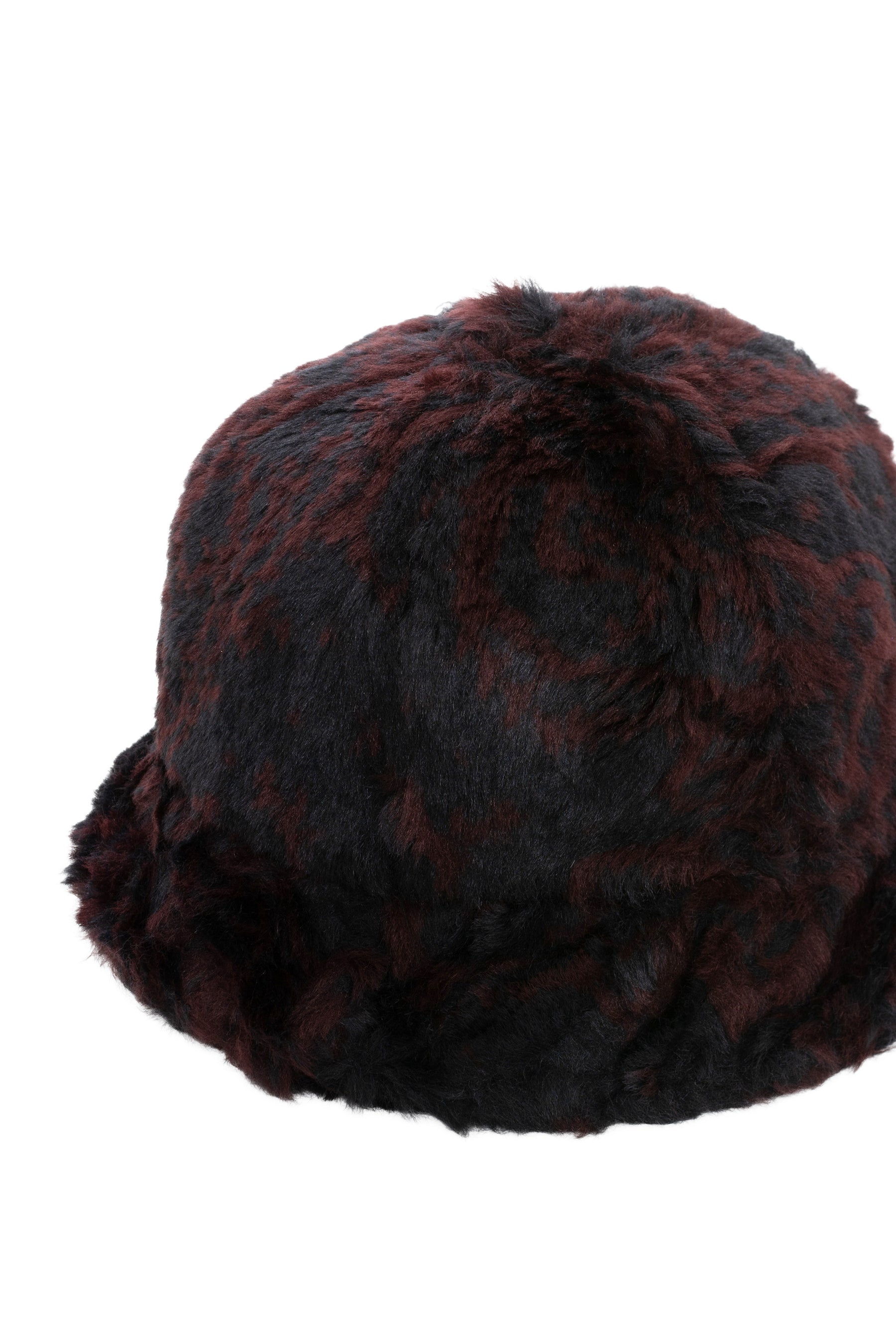 Needles FW23 BERMUDA HAT - ACRYLIC FUR / PAISLEY / NVY BORDEAUX