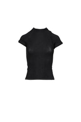 DECONSTRUCTED LUREX TOP / BLK
