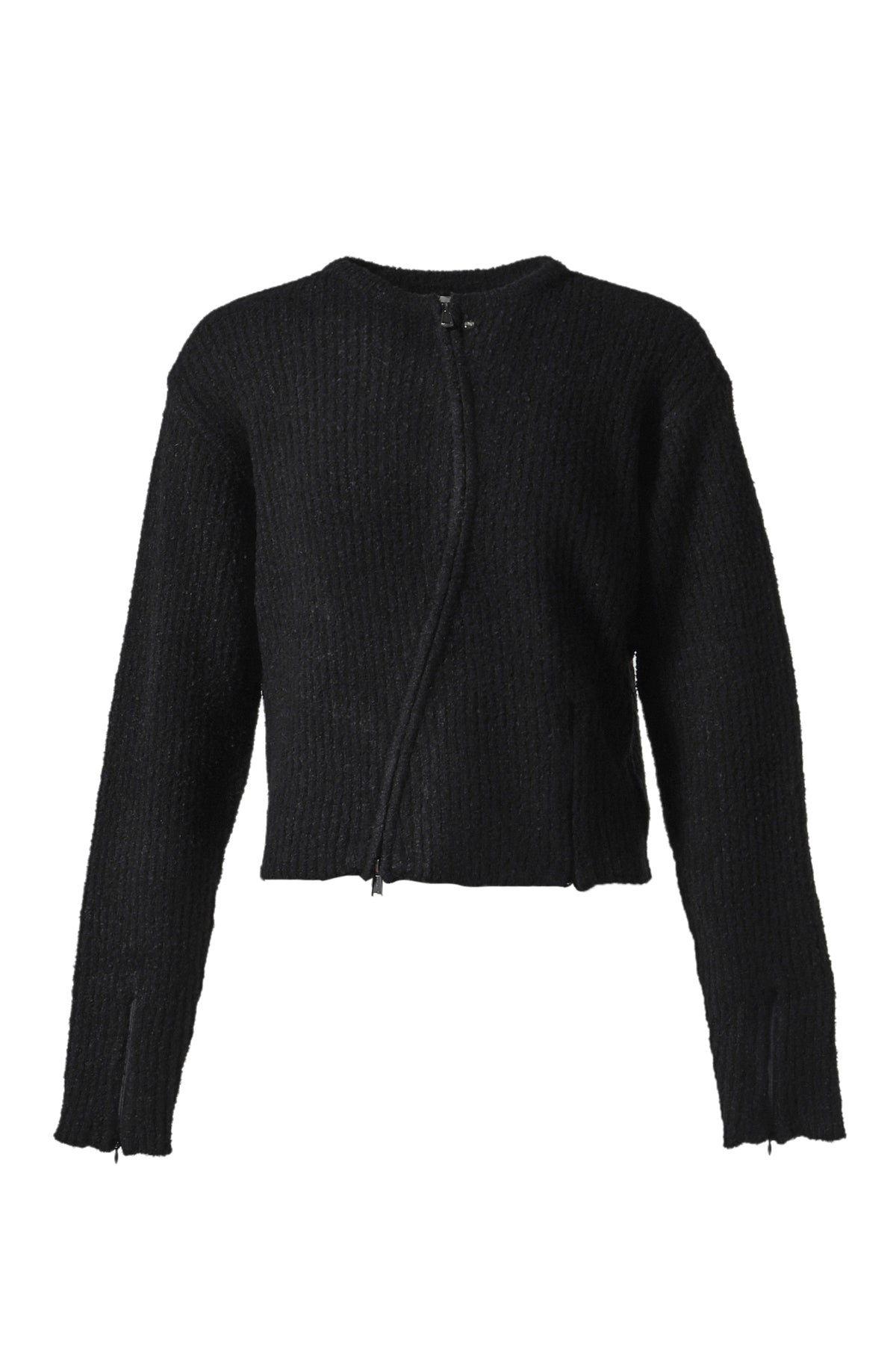 NEAH KNITTED ZIP-UP / BLK