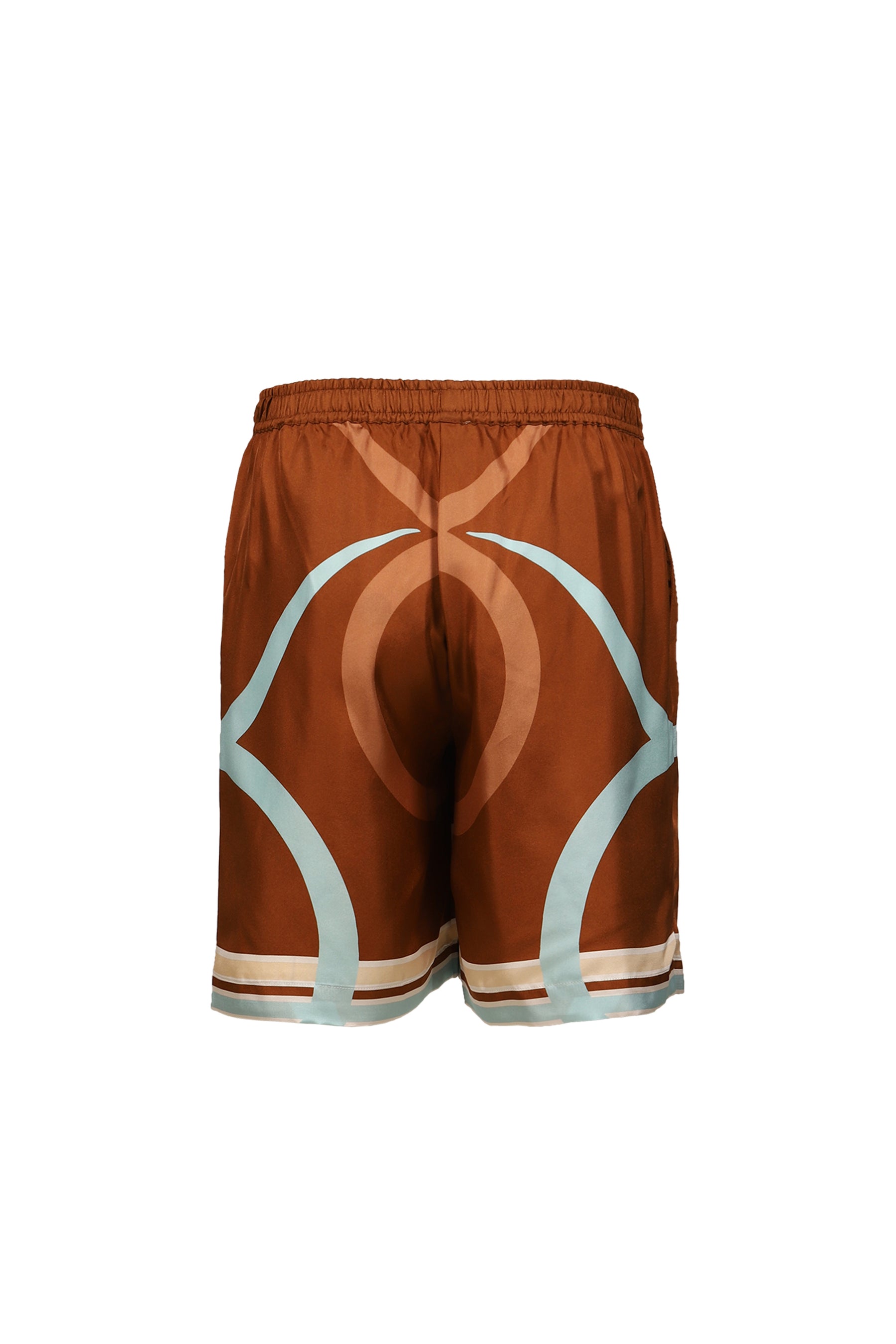 LOGO BULL SILK SHORTS / BRONZE