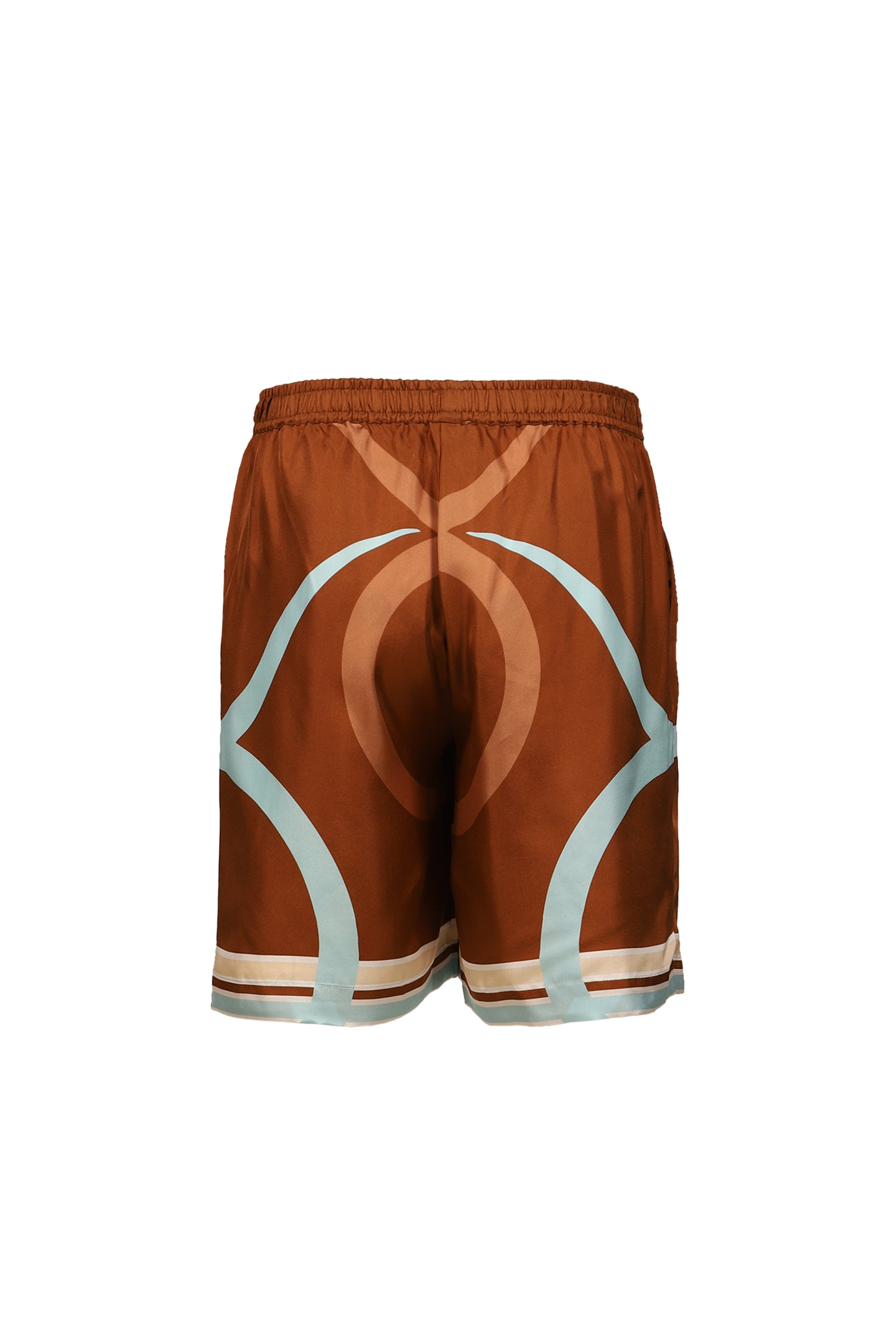 LOGO BULL SILK SHORTS / BRONZE
