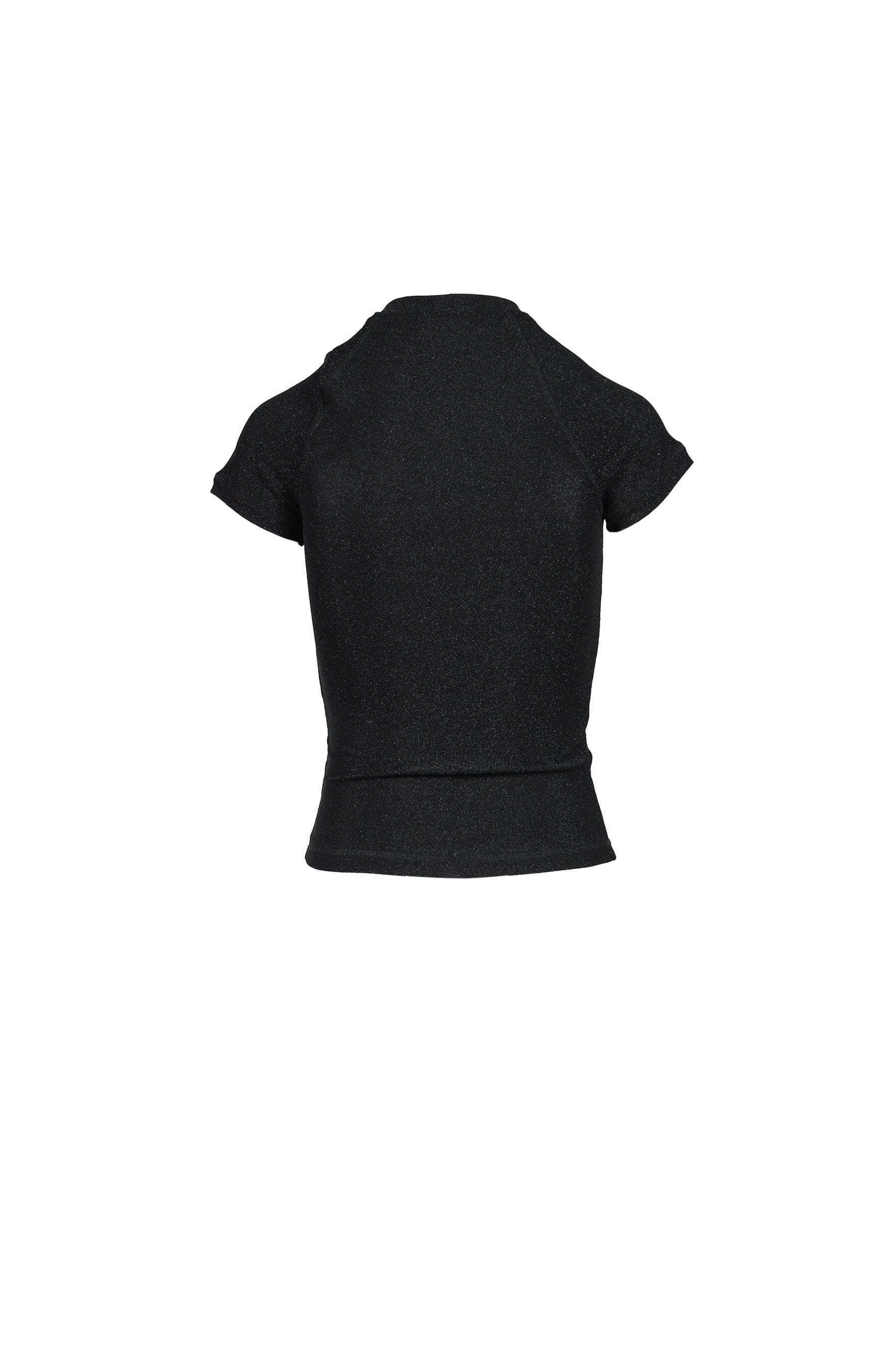 DECONSTRUCTED LUREX TOP / BLK