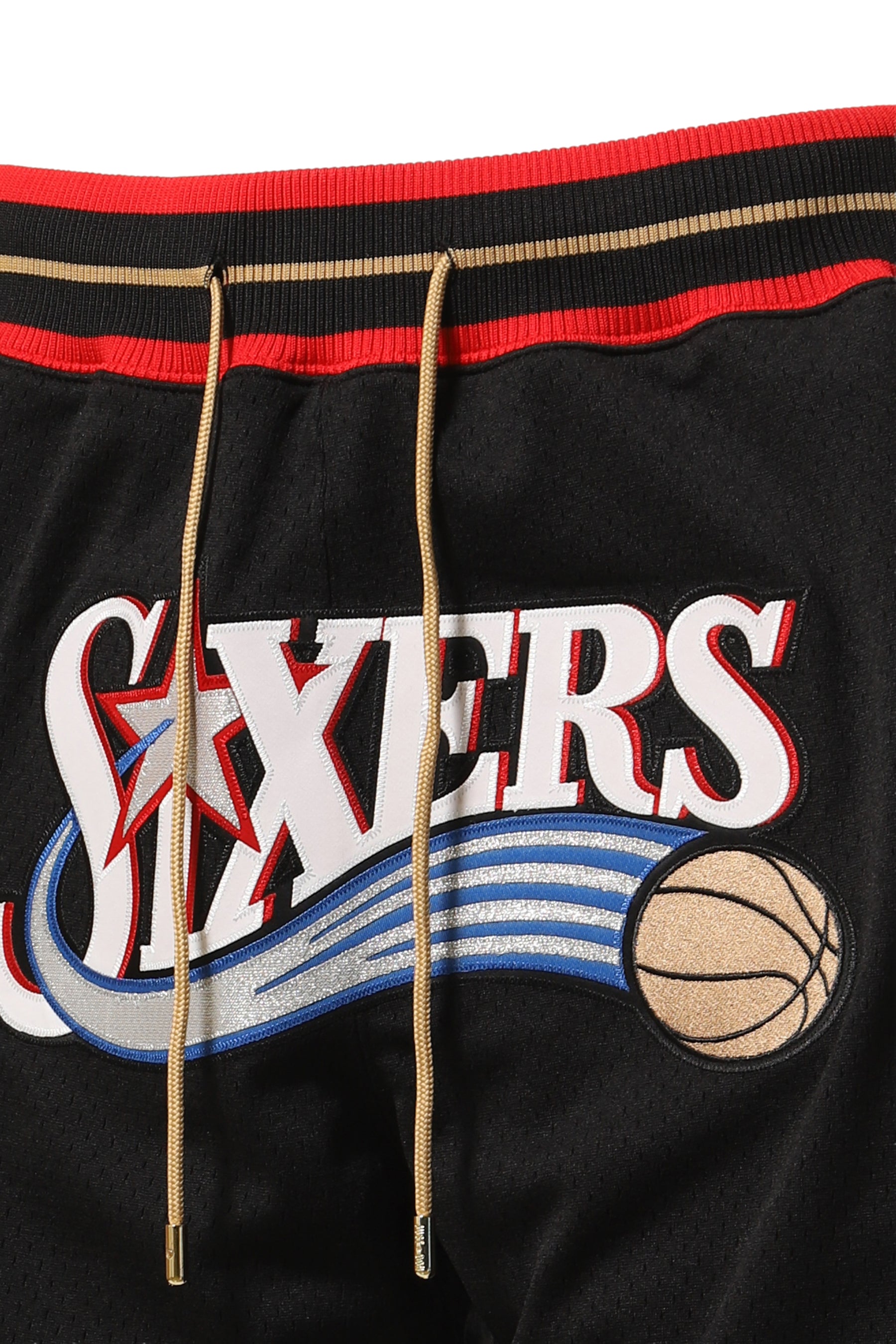 NBA JUST DON 7 INCH SHORTS 76ERS / BLK