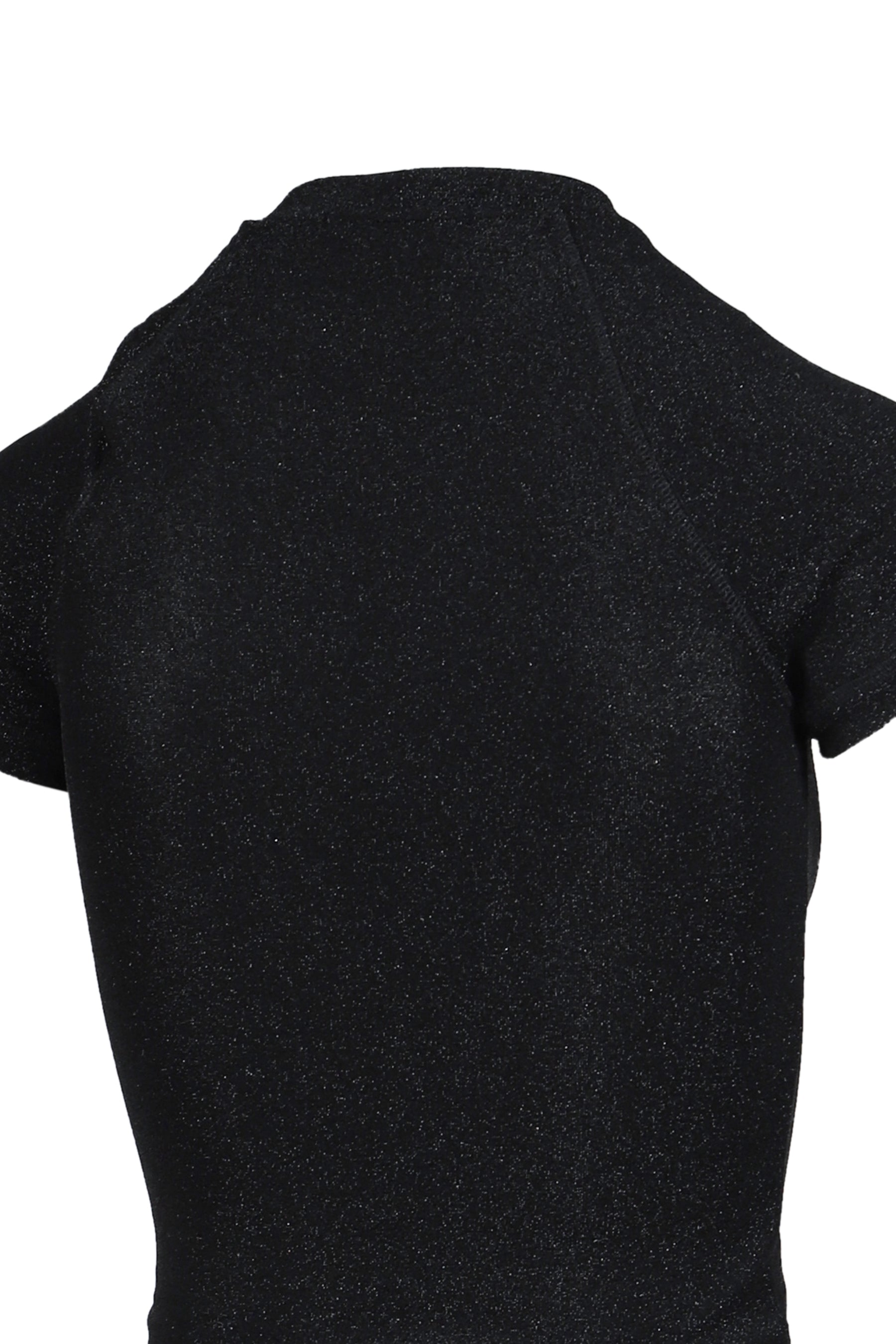 DECONSTRUCTED LUREX TOP / BLK