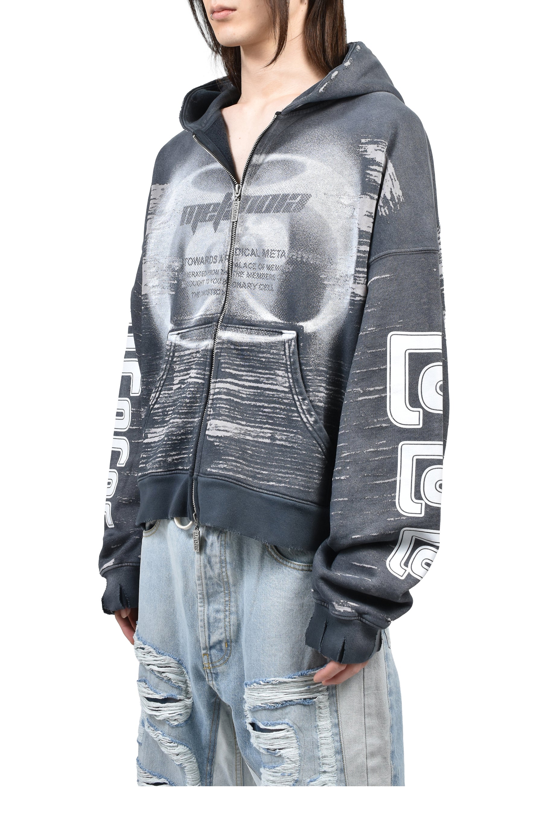 RADICAL ALMA CVA ZIP HOODIE / BLK