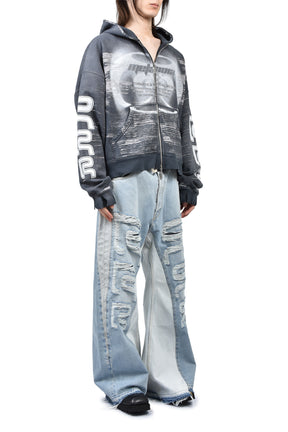 RADICAL ALMA CVA ZIP HOODIE / BLK