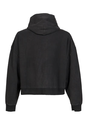 ZIP HOODIE 'MORE POISON DARLING' / WASHED BLK