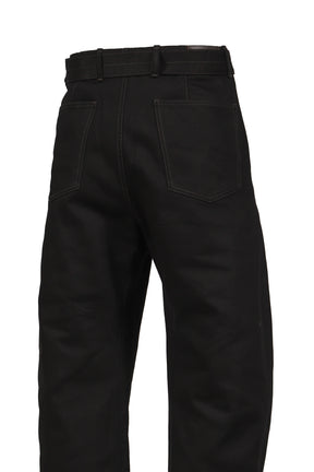 LEMAIRE ルメール FW25 TWISTED BELTED PANTS / BLK - NUBIAN ヌビアン