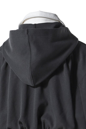 DETACHABLE SHIRT COLLAR HOOD ZIP-UP  / CHA