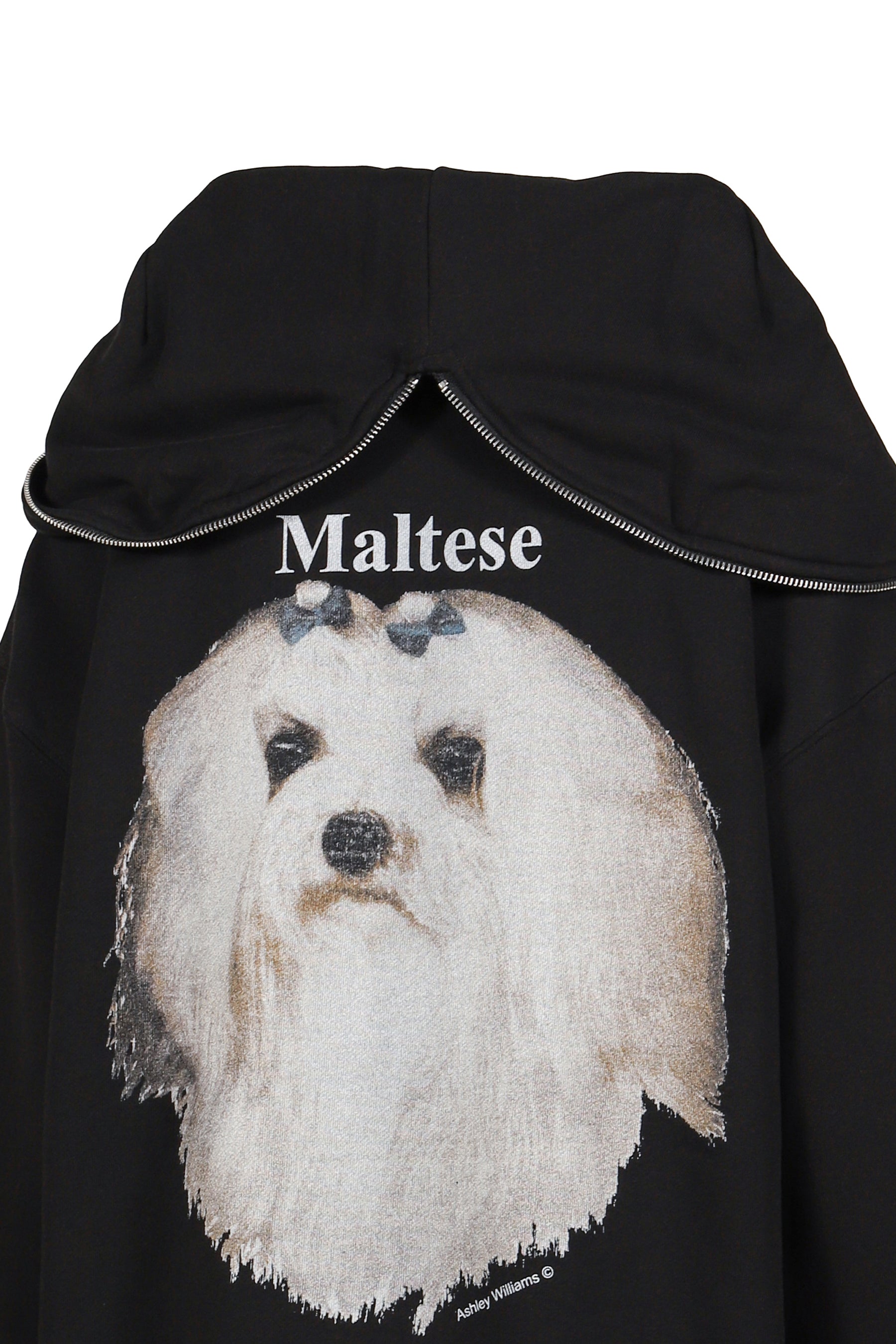 MALTESE BUTTERFLY HOODIE / BLK 