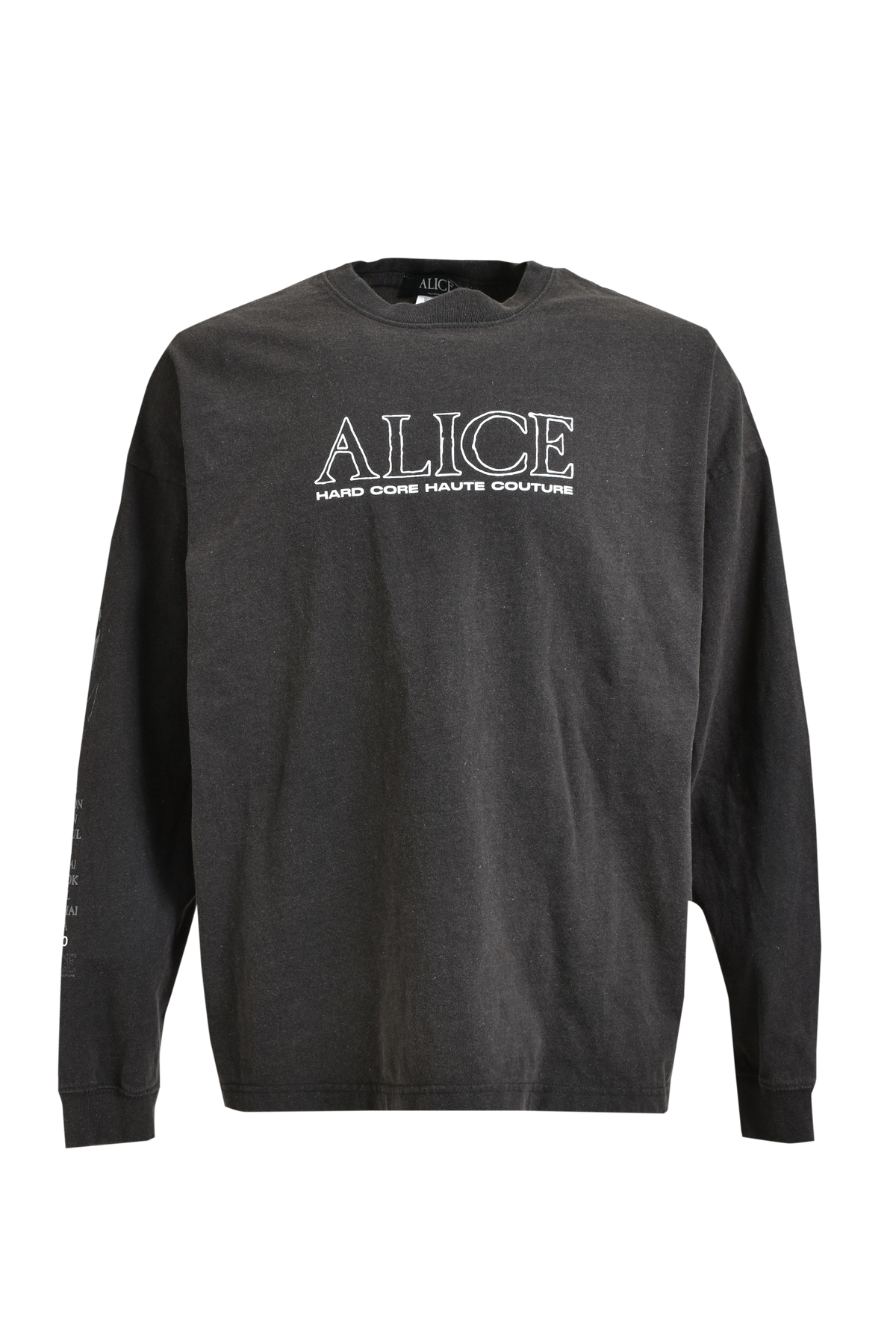 ALICIDE METAL LS T-SHIRT / BLK