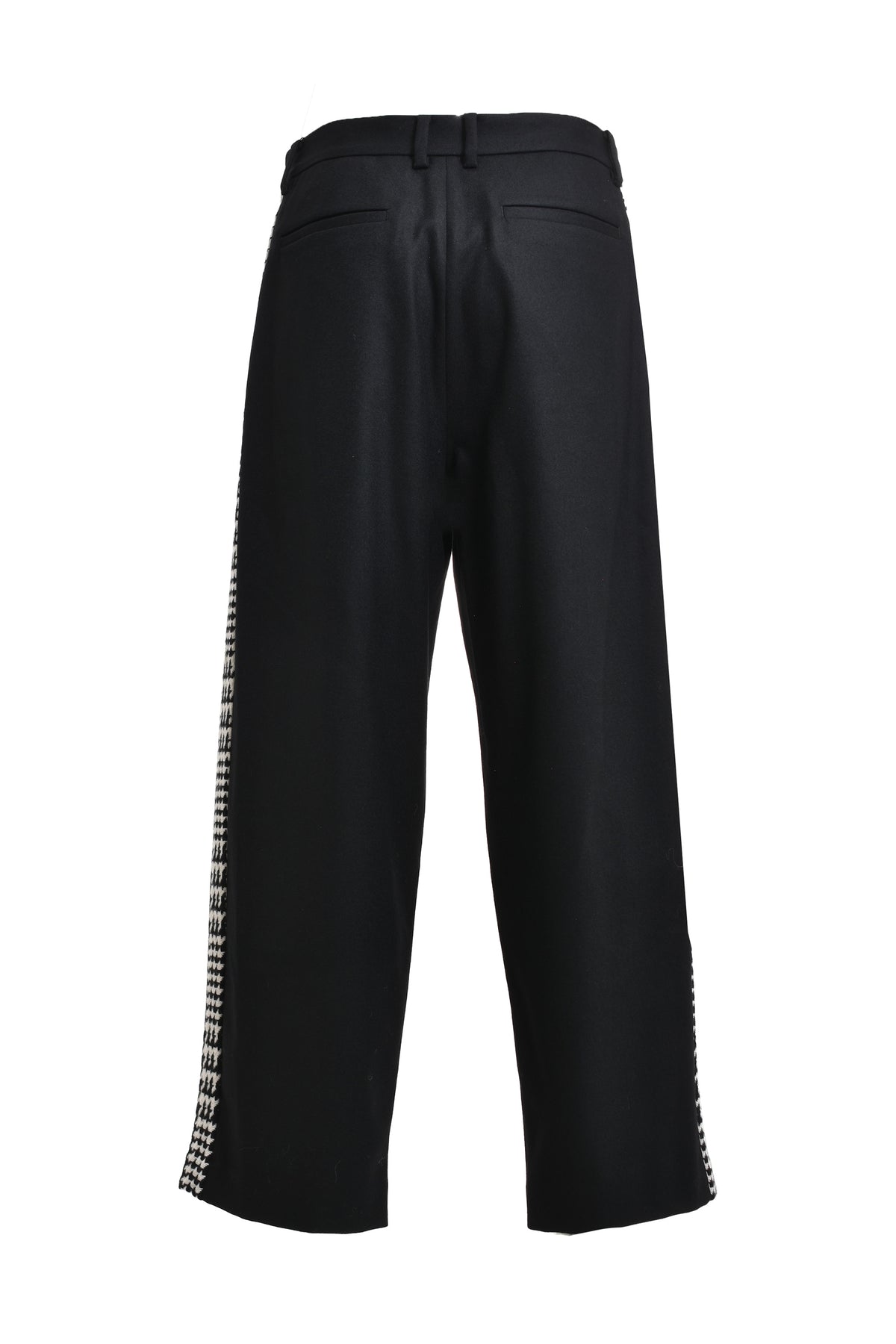 PHENOMENON HOUNDSTOOTH LINE TROUSERS / BLK