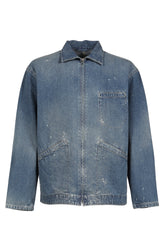 BREAKFAST DENIM ZIP UP JACKET / BLU