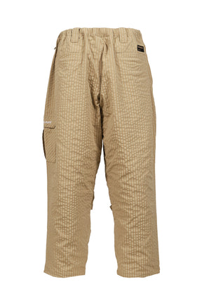 RIPPLE PLAID BALLOON PANTS / BEI