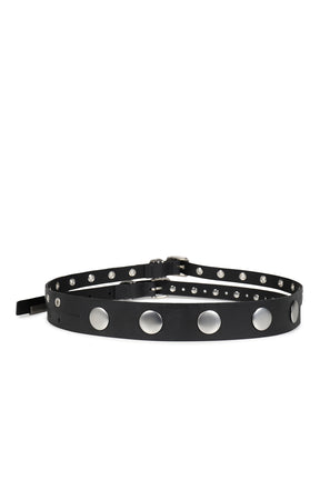 GIGI SKINNY DOUBLE BELT / BLK