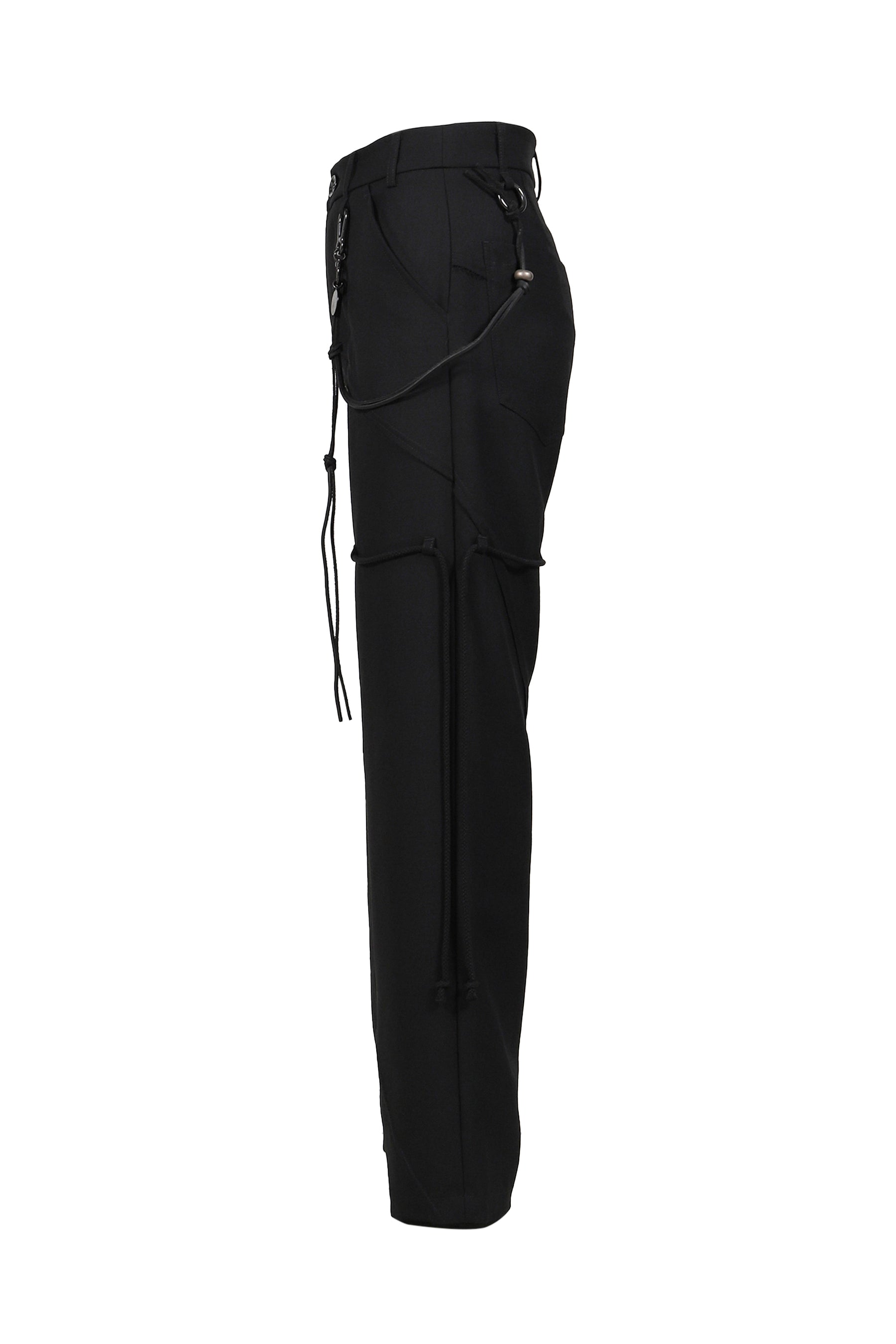 Song for the Mute "SLASH" DRESS PANT / BLK