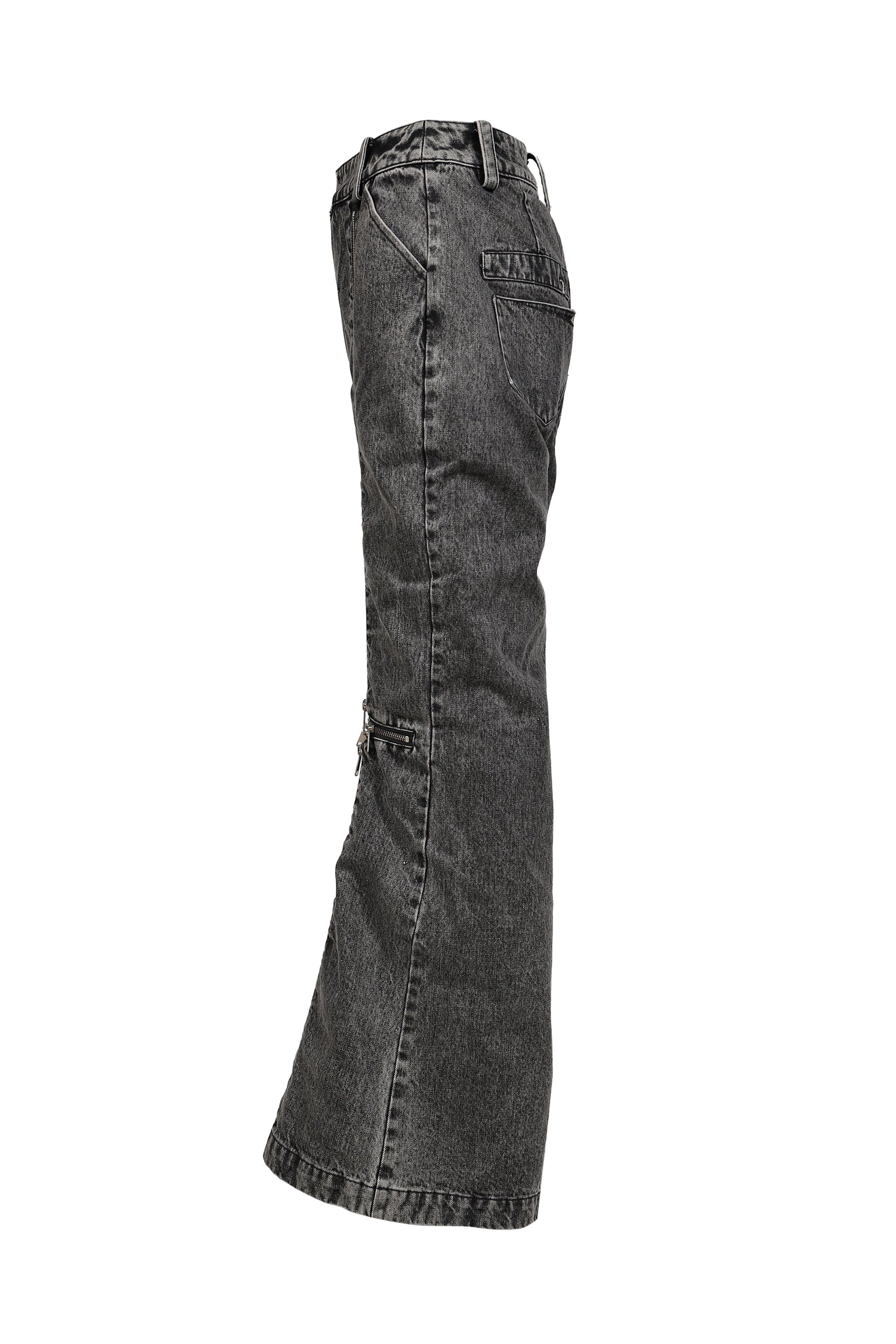 DENIM SACRIFICE TROUSERS / GREY