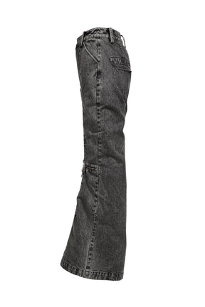 DENIM SACRIFICE TROUSERS / GREY