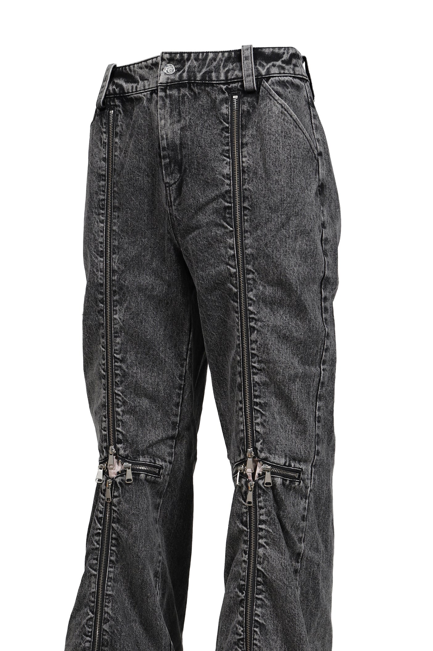 DENIM SACRIFICE TROUSERS / GREY