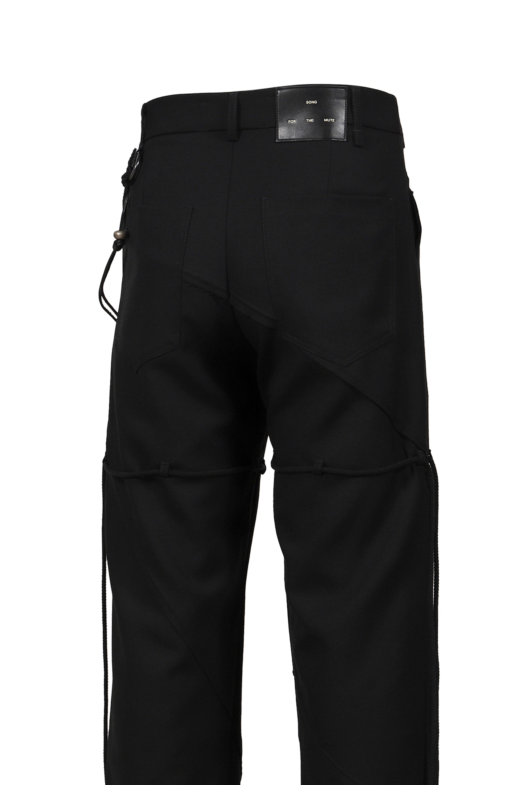 Song for the Mute "SLASH" DRESS PANT / BLK