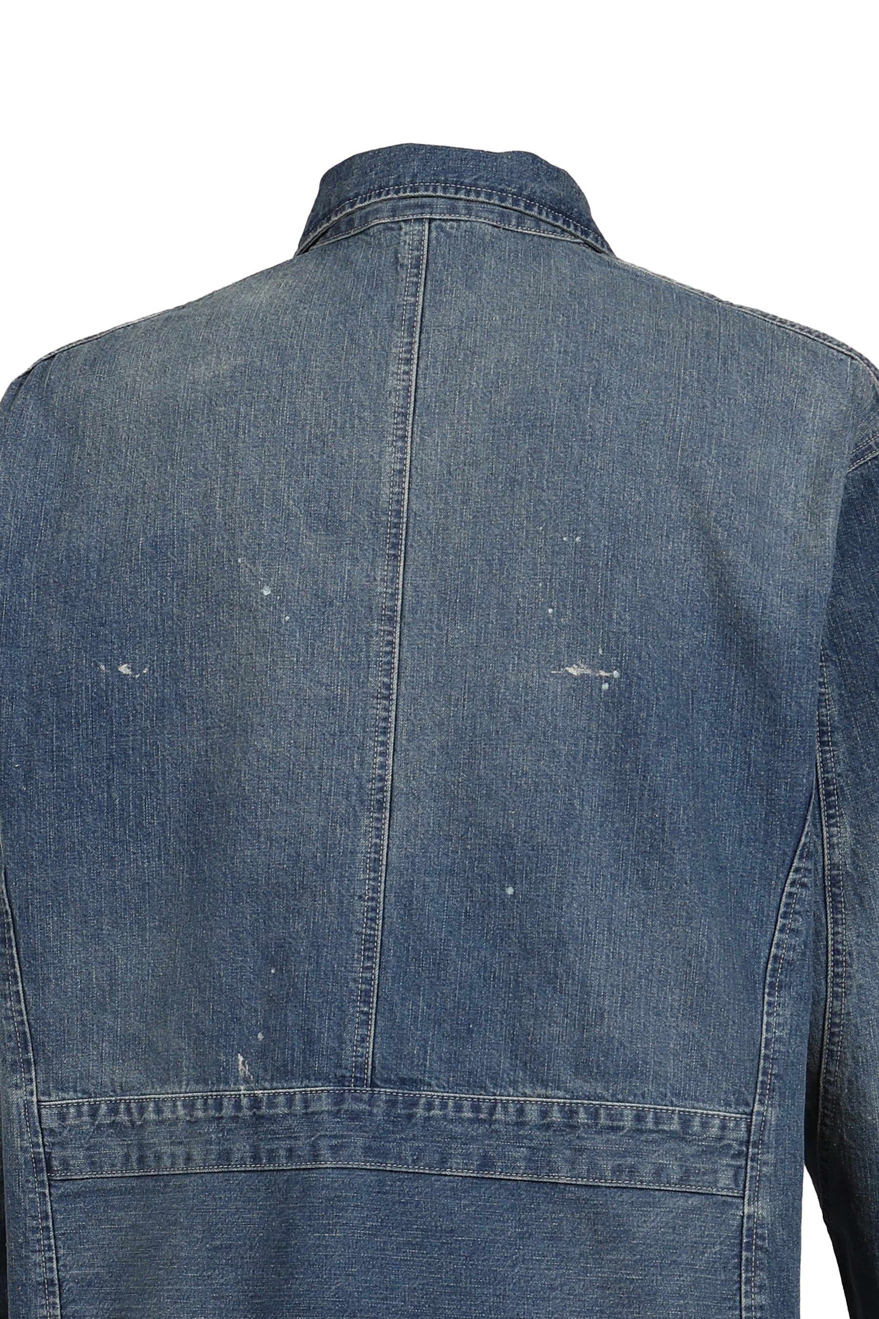BREAKFAST DENIM ZIP UP JACKET / BLU