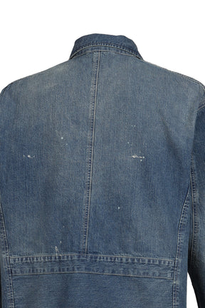 BREAKFAST DENIM ZIP UP JACKET / BLU