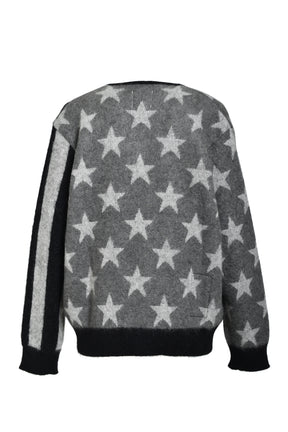AMERICAN FLAG MOHAIR CARDIGAN / MONO