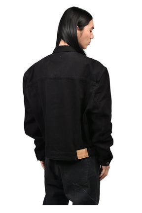 DENIM TRUCKER JACKET / BLK