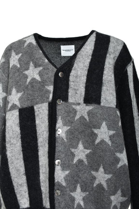 AMERICAN FLAG MOHAIR CARDIGAN / MONO