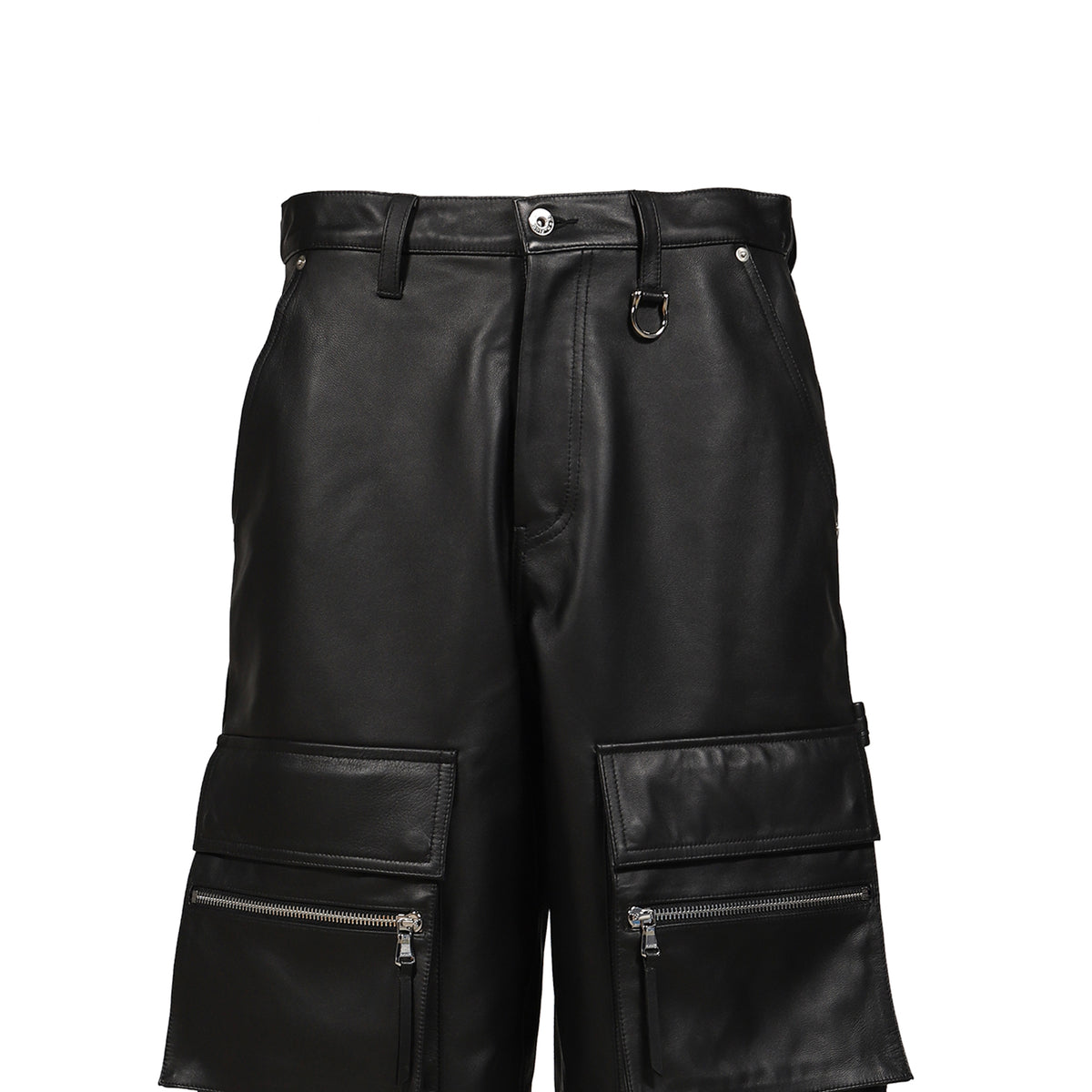 MLVINCE メルヴィンス SS26 LEATHER CARGO SHORTS / BLK - NUBIAN ヌビアン