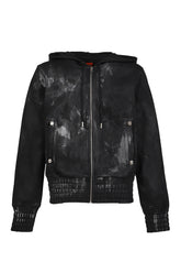 SKIDDING HOODIE ZIPUP / BLK